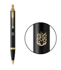 Ручка шариковая Parker IM Black GT BP Трезубец огненный 22032_T031y