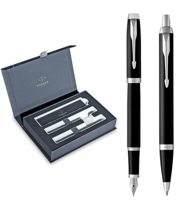 Набор Parker IM Matte Black CT FP+BP (перьевая + шариковая)