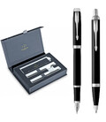 Набор Parker IM Matte Black CT FP+BP (перьевая + шариковая)