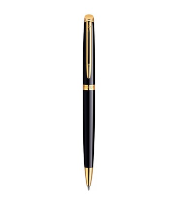 Ручка шариковая Waterman HEMISPHERE Black Lacquer GT BP 22 002