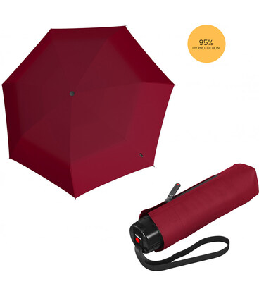 Зонт Knirps T.020 Small Manual Dark Red UV Protection Kn95 3020 1510