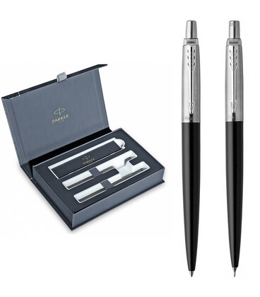 Набір Parker JOTTER Bond Street Black CT BP+PCL (кулькова + олівець) картинка, зображення, фото