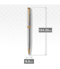 Шариковая ручка Parker SONNET Stainless Steel GT BP 84 132 картинка, изображение, фото