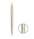 Ручка шариковая Parker JOTTER Stainless Steel GT BP Трезубец зол. 16032_T001g