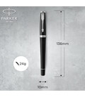 Перьевая ручка Parker URBAN Muted Black CT FP F 30111 картинка, изображение, фото