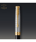 Ручка шариковая Parker SONNET Metal & Black Lacquer GT BP 68 132 картинка, изображение, фото