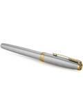 Набір Parker SONNET Stainless Steel GT FP F (перова ручка + блокнот Parker) картинка, зображення, фото