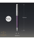 Ручка кулькова Parker SONNET Essentials Metal & Violet Lacquer CT BP 83 432 картинка, зображення, фото