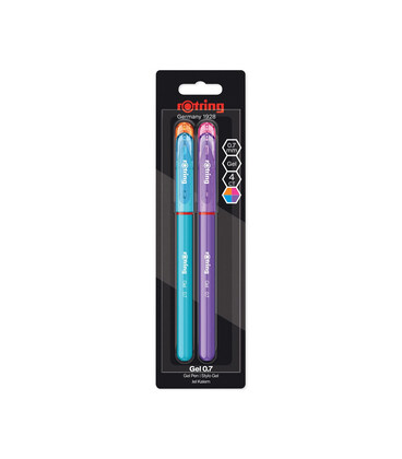 Ручка гелева Rotring Fun Colors GEL 0,7 блістер 4шт R2115364