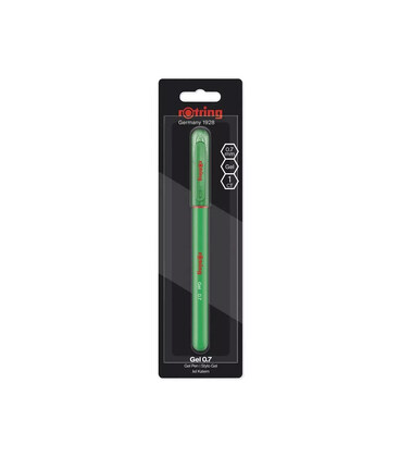 Ручка гелева Rotring Green GEL 0,7 блістер R2115362G