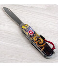 Складаний ніж Victorinox CLIMBER ZODIAC Золота дерев'яна змія 1.3703.3.Z4240pk картинка, зображення, фото