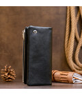 Вертикальный кошелек на кнопке женский ST Leather 19200 Черный картинка, изображение, фото