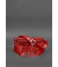 Кожаная женская сумка на пояс Spirit красная картинка, изображение, фото