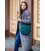 Шкіряна жіноча кругла сумка-рюкзак Maxi зелена картинка, зображення, фото