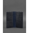 Кожаное портмоне-купюрник 11.0 темно-синее Crazy Horse картинка, изображение, фото