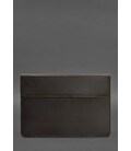 Шкіряний чохол-конверт на магнітах для MacBook Air / Pro 13 '' Темно-коричневий Crazy Horse картинка, зображення, фото