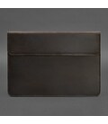 Шкіряний чохол-конверт на магнітах для MacBook Air / Pro 13 '' Темно-коричневий Crazy Horse картинка, зображення, фото