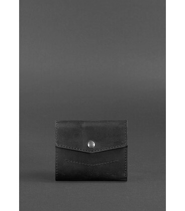 Шкіряний гаманець 2.1 чорний Crazy Horse картинка, зображення, фото