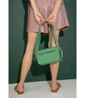 Женская кожаная сумка Molly зеленая картинка, изображение, фото