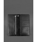 Кожаное портмоне 12.0 черное Краст картинка, изображение, фото