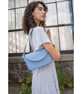 Женская кожаная сумка Molly голубая картинка, изображение, фото