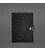 Шкіряна обкладинка-портмоне для військового квитка 15.0 Чорна картинка, зображення, фото
