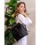 Кожаный женский рюкзак Олсен черный краст картинка, изображение, фото