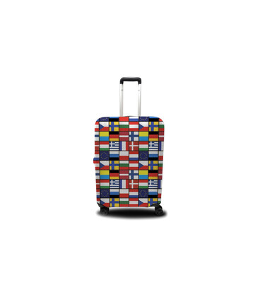 Чехол Coverbag полиэстер на чемодан Mini флаги Высота 45-55см PS0413 картинка, изображение, фото