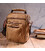 Стильна чоловіча сумка із щільного текстилю 21245 Vintage Коричнева картинка, зображення, фото