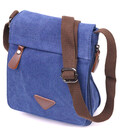 Цікава чоловіча сумка з текстилю 21267 Vintage Синя картинка, зображення, фото