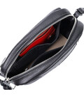 Зручна сумка жіноча крос-боді з натуральної шкіри GRANDE PELLE 11651 Чорна картинка, зображення, фото