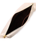 Женская полукруглая сумка с одной плечевой лямкой из натуральной кожи Vintage 22371 Белая картинка, изображение, фото