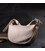 Жіноча напівкругла сумка з однією плечевою лямкою з натуральної шкіри Vintage 22371 Біла картинка, зображення, фото