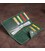 Гаманець унісекс вертикальний з вінтажної шкіри на кнопках SHVIGEL 16179 Зелений картинка, зображення, фото