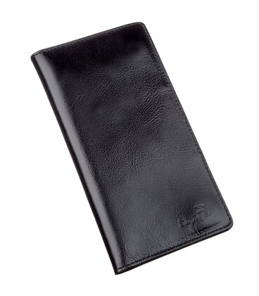 Бумажник мужской вертикальный из кожи алькор SHVIGEL 16195 Черный картинка, изображение, фото