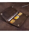 Бумажник мужской вертикальный матовый SHVIGEL 16198 Коричневый картинка, изображение, фото