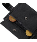 Місткий гаманець середнього розміру для чоловіків з натуральної шкіри з тисненням під крокодила BOND 22000 Чорний картинка, зобр
