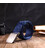 Надежный мужской ремень с металлической пряжкой из текстиля 20596 Vintage Синий картинка, изображение, фото