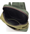 Слінг через плече, нагрудна сумка зі шкіри та канвасу TARWA REh-1905-3md картинка, зображення, фото