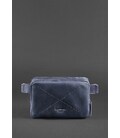 Кожаная поясная сумка Dropbag Mini синяя картинка, изображение, фото
