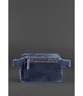 Кожаная поясная сумка Dropbag Mini синяя картинка, изображение, фото