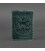 Шкіряна обкладинка для паспорта з українським гербом зелена картинка, зображення, фото