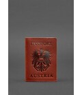 Кожаная обложка для паспорта с австрийским гербом коралл картинка, изображение, фото