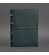 Шкіряний блокнот А4 на кільцях (Софт-бук) 9.0 в м'якій обкладинці зелений Краст картинка, зображення, фото