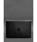 Кожаный чехол-конверт на магнитах для MacBook 14 Черный картинка, изображение, фото