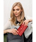 Кожаный кошелек Smart Wallet красный краст картинка, изображение, фото