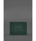Шкіряна обкладинка для посвідчення інваліда через російсько-українську війну зелений Crazy Horse картинка, зображення, фото