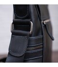 Сумка мужская SHVIGEL 11096 кожаная Черная картинка, изображение, фото