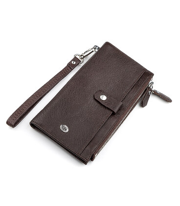 Кошелек ST Leather 18382 (ST420) из натуральной кожи Коричневый картинка, изображение, фото