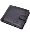 Горизонтальный мужской бумажник из натуральной кожи ST Leather 22443 Черный картинка, изображение, фото